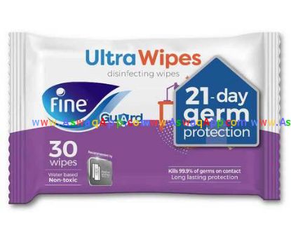 Picture of Fine Guard Ultra Wipes 2 Ply 30 Wipes