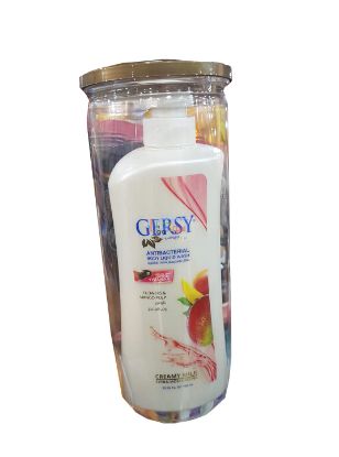 Picture of Gersy body shampoo with flowers and mango pulp 750 ml + gift loofah