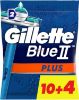 Picture of Gillette Blue II Plus Men’s Disposable Razors, 10+4 count