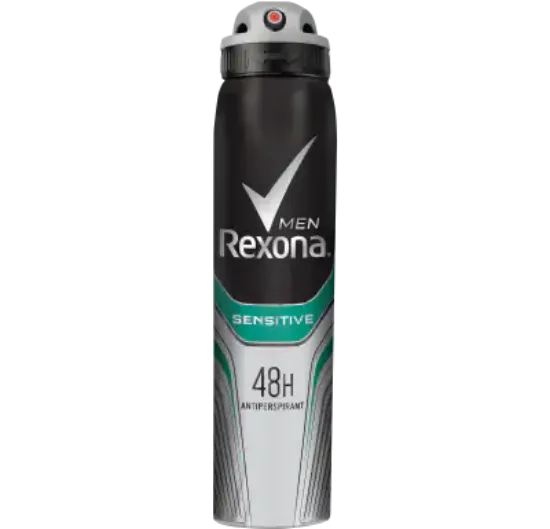 Picture of  Men Rexona Sensitive Antiperspirant Deodorant Aerosol 200ml