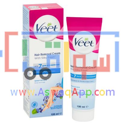 Picture of Veet Sensitive Hair Removal Cream 100Ml