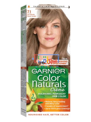 Picture of  GARNIER Color Naturals creme nouorishing Permanent Hair Ash blonde  Color 7.1