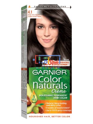 Picture of  GARNIER Color Naturals creme nouorishing Permanent Hair deep ashy brown   Color 4.1