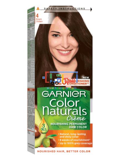 Picture of  GARNIER Color Naturals creme nouorishing Permanent Hair  brown   Color 4