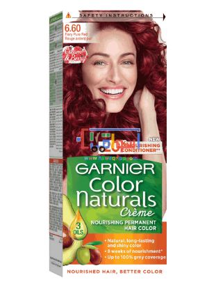 Picture of  GARNIER Color Naturals creme nouorishing Permanent Hair  Fiery pure red   Color 6.60
