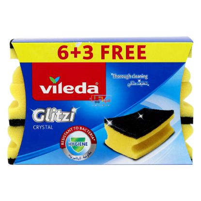 Picture of Vileda Glitzi Crystal - Removes the toughest dirt 6 + 3 free