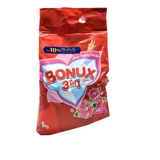 Picture of Bonux 3 in 1 washing powder for colored  Lily of 5.0 kg
