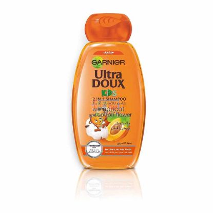 Picture of Garnier Ultra DOUX Children With Apricot And Cotton Blossom 2 In 1 Shampoo 600ml