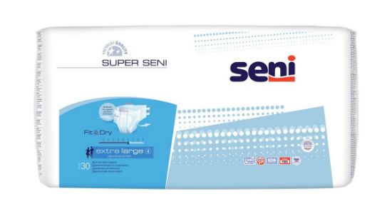 Picture of Seni Super Breathable Adult Diapers - X Large (30 Pieces)