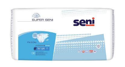 Picture of Seni Super Breathable Adult Diapers - Large (30 Pieces)
