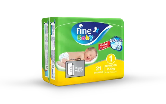 Picture of Fine Baby Diapers, Size 1, Newborn Pack of 21 diapers