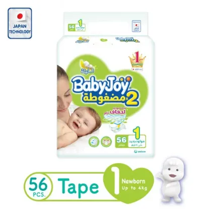 Picture of Baby Joy Diapers, Newborn, Size 1, from 0-4 kg ,56 Piece