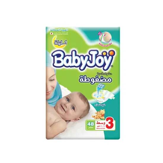 Picture of Baby Joy Diapers, small, Size 3, from 6-12 kg ,48 Piece