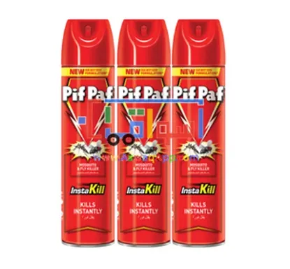 Picture of Pif Paf Spray Mosquito And Fly Killer Odourless 400 Ml 3 Pieces