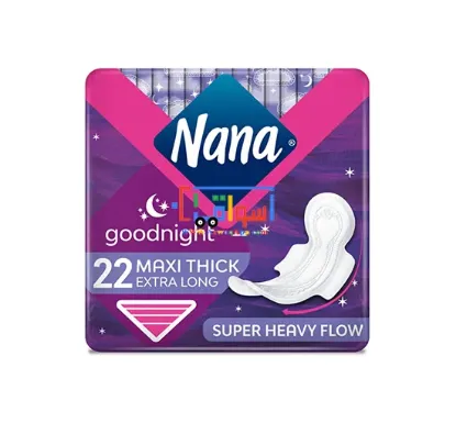 Picture of Nana – maxi Thin, Night Time, Extra Long, Heavy Flow, 22 Pads
