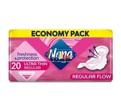 Picture of Nana Ultra Normal Sanitary Pads With Wings, 20 Count
